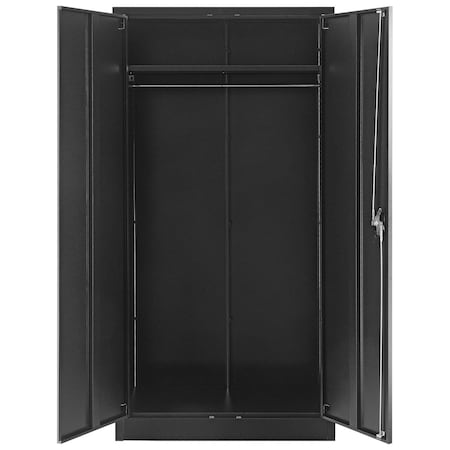 Unassembled Wardrobe Cabinet, 36x18x72, Black